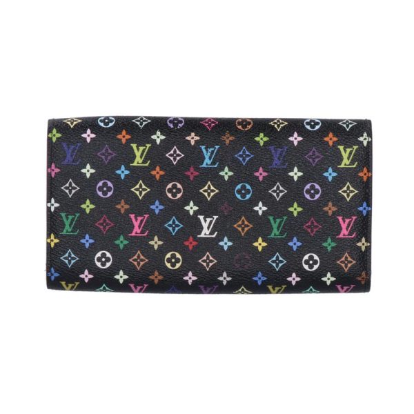 37598 2 Louis Vuitton Portefeuille Sarah Wallet Multicolor Noir