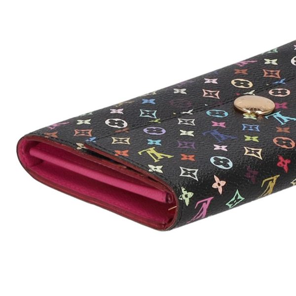 37598 4 Louis Vuitton Portefeuille Sarah Wallet Multicolor Noir