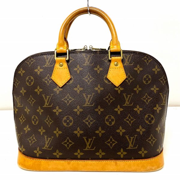 37598685 3 Louis Vuitton Alma Monogram Canvas Handbag Brown