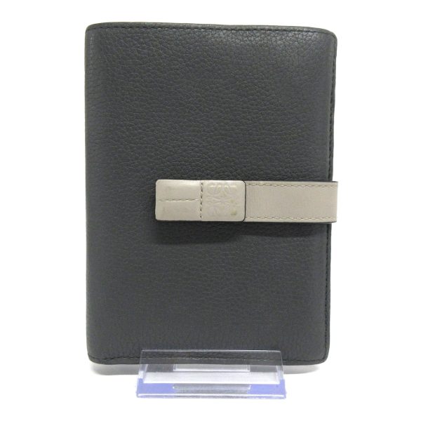 37599363 1 Loewe Vertical Wallet Leather Gray