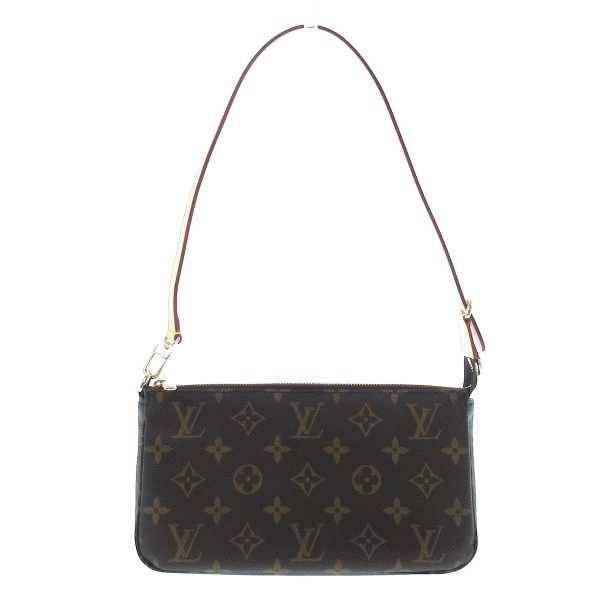 37600495 1 Louis Vuitton Pochette Accessoire Monogram Canvas Shoulder Bag Brown