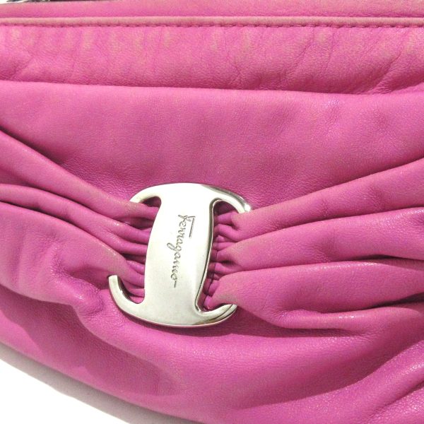 37602914 11 Salvatore Ferragamo Vara Leather Shoulder Bag Pink