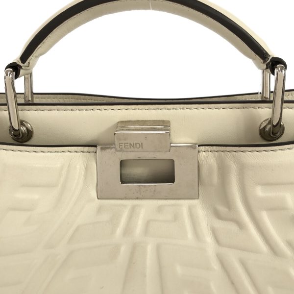 37603582 10 Fendi Handbag Leather White