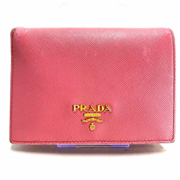 37603792 1 Prada Bifold Wallet Leather Pink