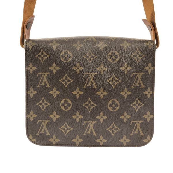 37607021 3 Louis Vuitton Cartesier Monogram Canvas Shoulder Bag Brown