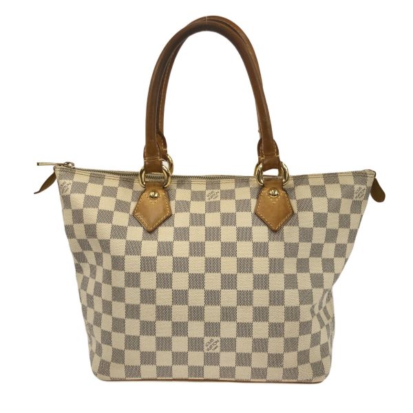 37607077 1 Louis Vuitton Saleya Damier Canvas Handbag Azure