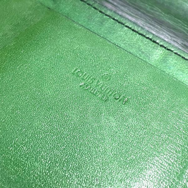 37607131 5 Louis Vuitton Cuvette Spool Coin Case Leather Martier Borneo Green