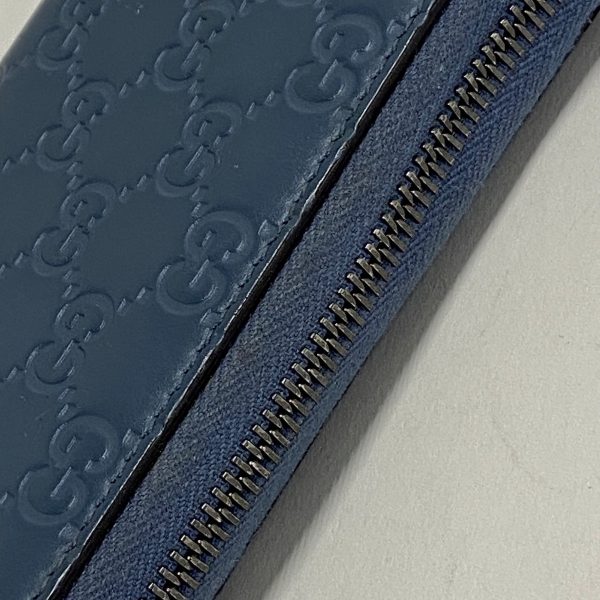 37607172 6 Gucci Shimaline Long Wallet Blue Leather