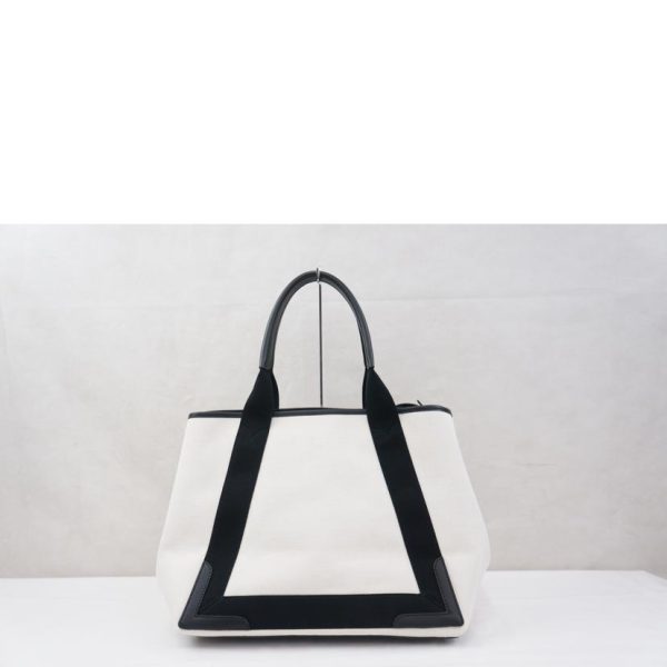 37610 2 Balenciaga Navy Cabas Bag Black