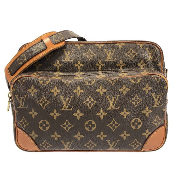 37610351 1 Louis Vuitton Nile Monogram Canvas Shoulder Bag Brown