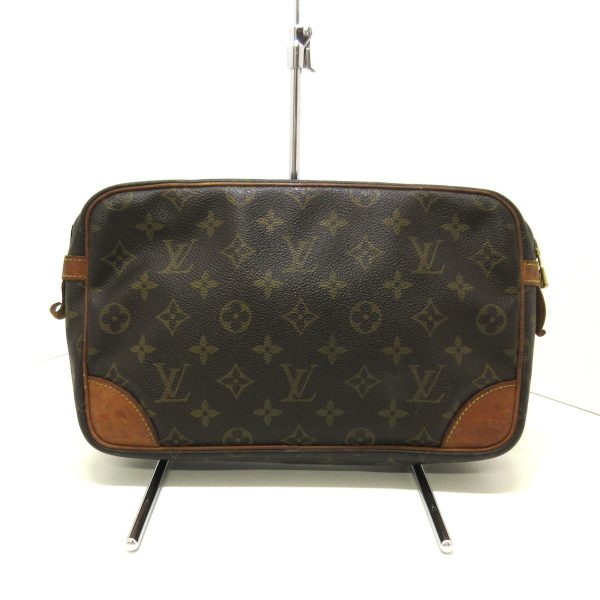 37610424 3 Louis Vuitton Compiegne Monogram Canvas Bag Brown