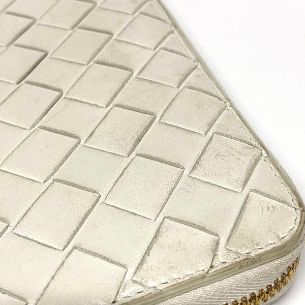 37611493 8 Bottega Veneta Zip Around Wallet White Leather