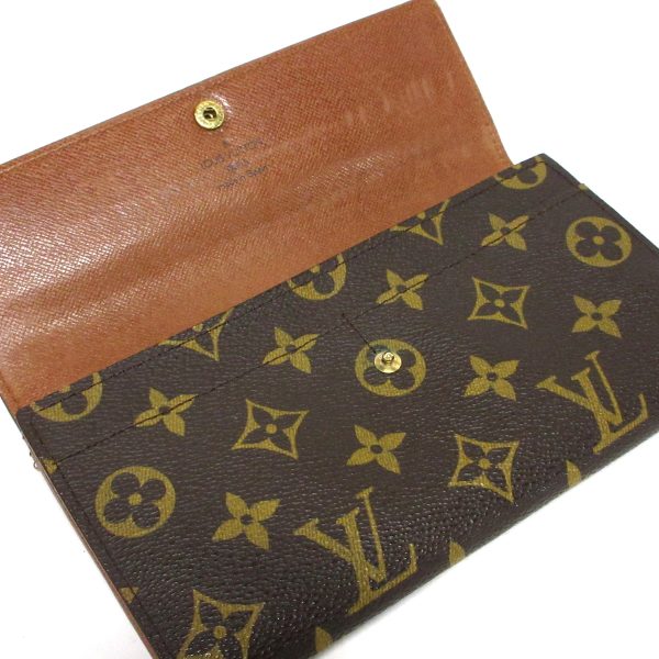 37611575 3 Louis Vuitton Porte Monet Monogram Long Wallet Brown