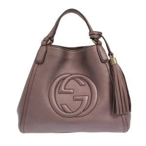 37612489 1 Loewe Amazona Leather Handbag Bronze