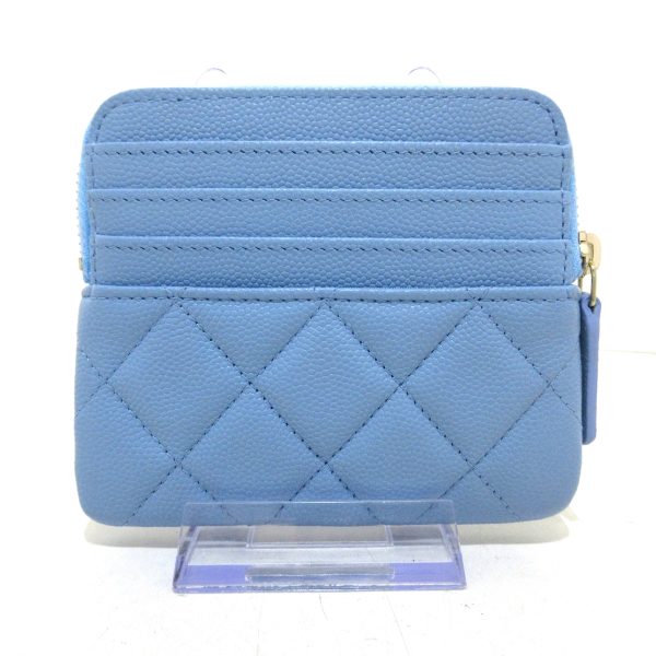 37612570 2 Chanel Coin Case Gold Hardware Caviar Skin Light Blue