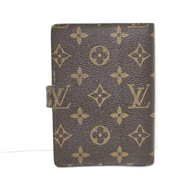 37613069 2 Louis Vuitton Agenda Monogram Canvas Notebook Brown