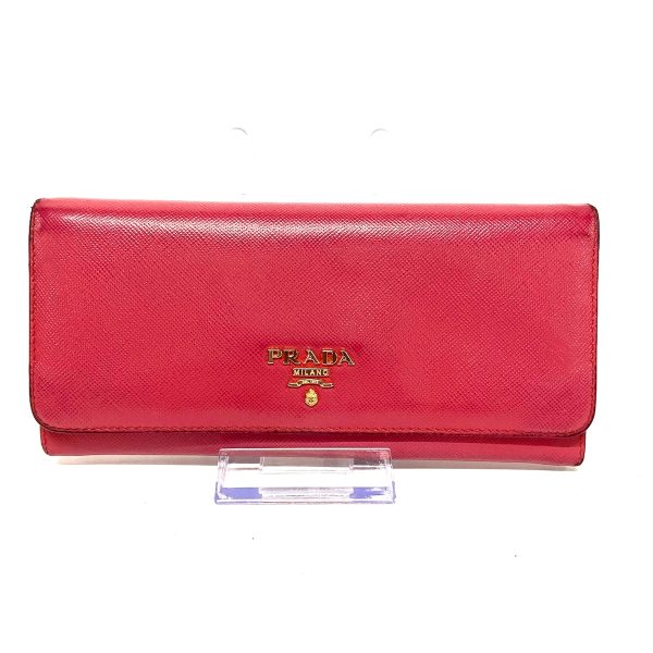 37613825 1 Prada Long Wallet Leather Pink