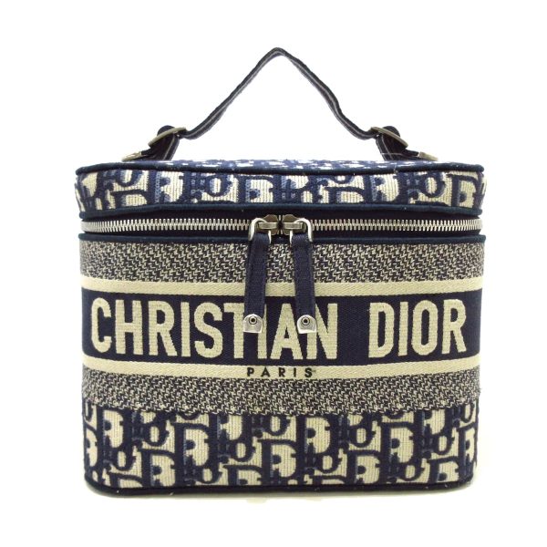 37615429 1 Dior Dior Travel Vanity Bag Navy Ivory