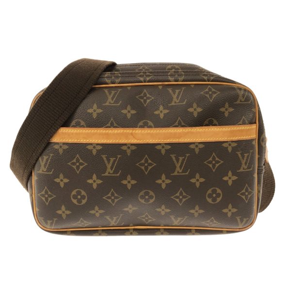 37626912 1 Louis Vuitton Reporter Monogram Canvas Shoulder Bag Brown