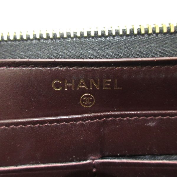 37627120 5 Chanel Matelasse Long Wallet Gold Hardware Round Zipper Caviar Skin Black