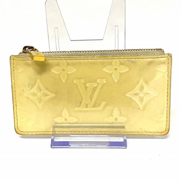 37627202 1 Louis Vuitton Pochette Cleat Patent Leather Coin Case Perle