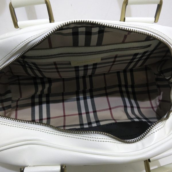 37627713 7 Burberry Shoulder Bag Plaid Pattern Ivory