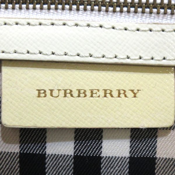 37627713 8 Burberry Shoulder Bag Plaid Pattern Ivory