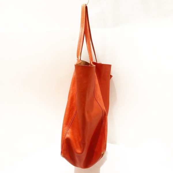 37628863 2 Celine Horizontal Cover Leather Tote Bag Orange