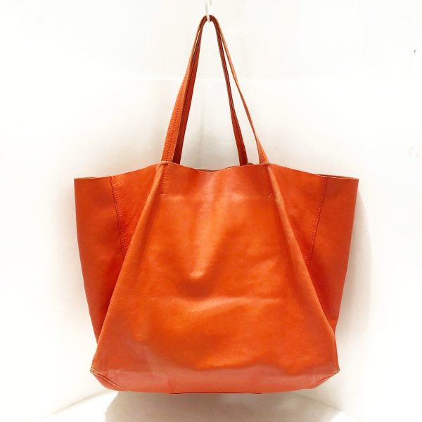 37628863 3 Celine Horizontal Cover Leather Tote Bag Orange