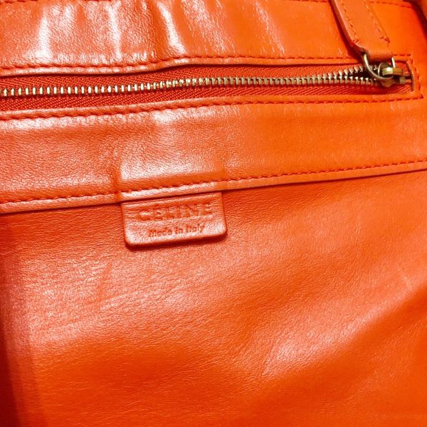 37628863 8 Celine Horizontal Cover Leather Tote Bag Orange