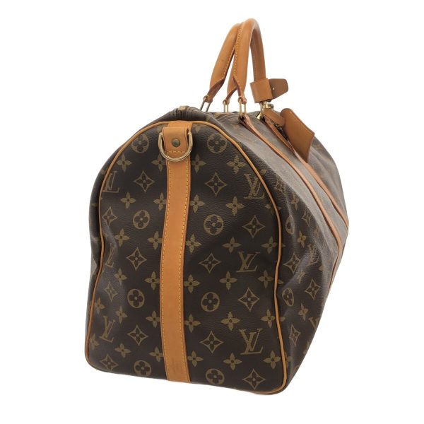 37629054 2 Louis Vuitton Keepall Bandouliere Monogram Canvas Boston Bag Brown