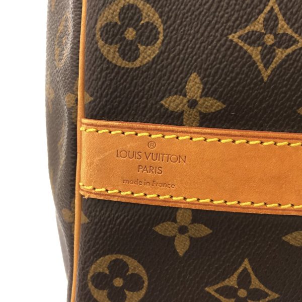 37629054 7 Louis Vuitton Keepall Bandouliere Monogram Canvas Boston Bag Brown