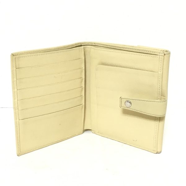 37629748 3 Loewe W Hook Wallet Leather Beige