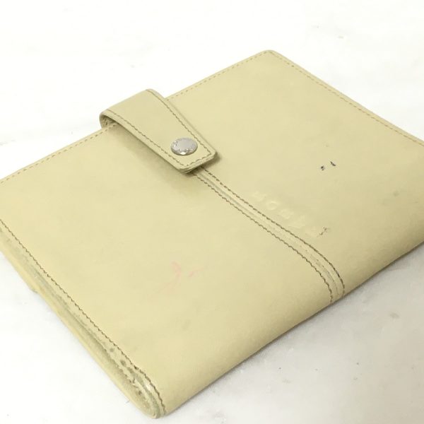 37629748 8 Loewe W Hook Wallet Leather Beige