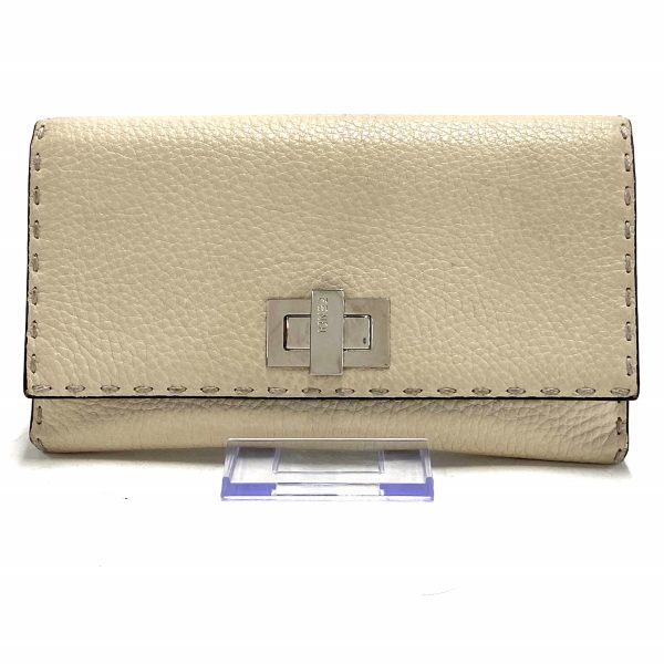 37629939 1 Fendi Wallet Leather Ivory