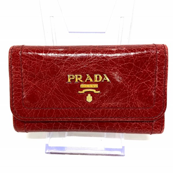 37630003 1 Prada Key Case Leather Red