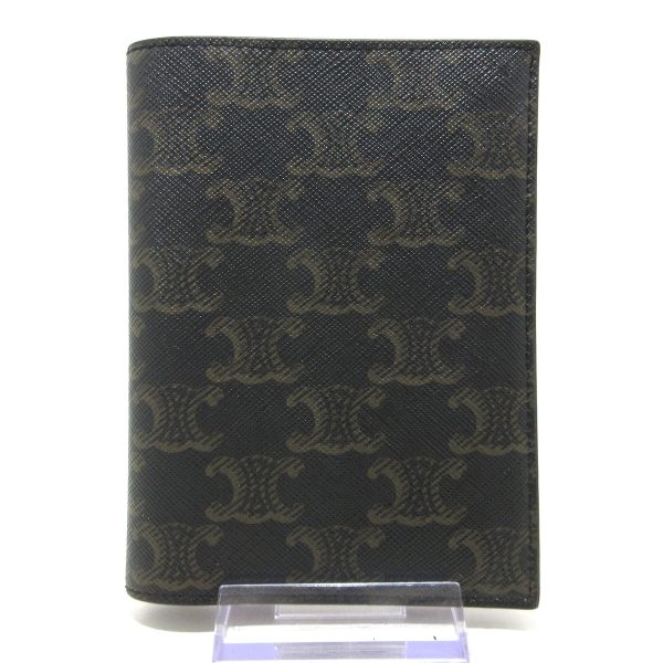 37630517 1 Celine Triomphe Canvas Passport Case Black