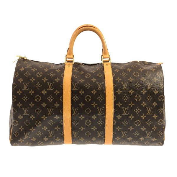 37630654 1 Louis Vuitton Keepall Monogram Canvas Boston Bag Brown