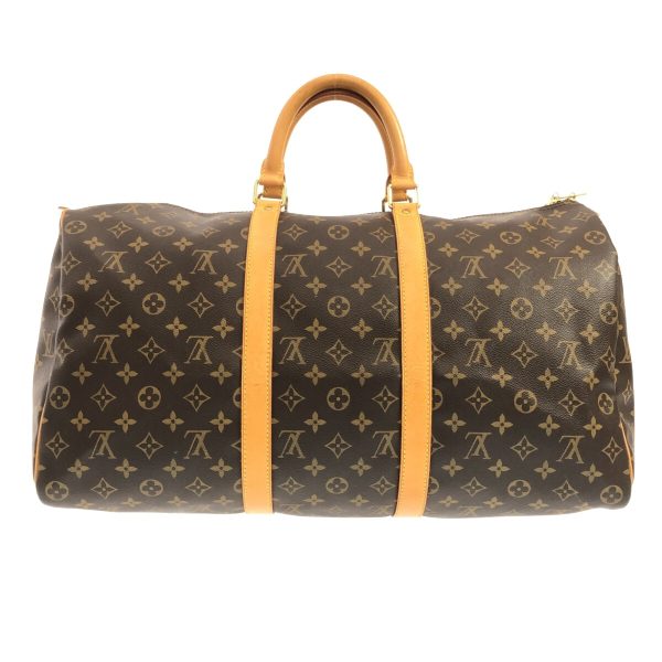 37630654 3 Louis Vuitton Keepall Monogram Canvas Boston Bag Brown