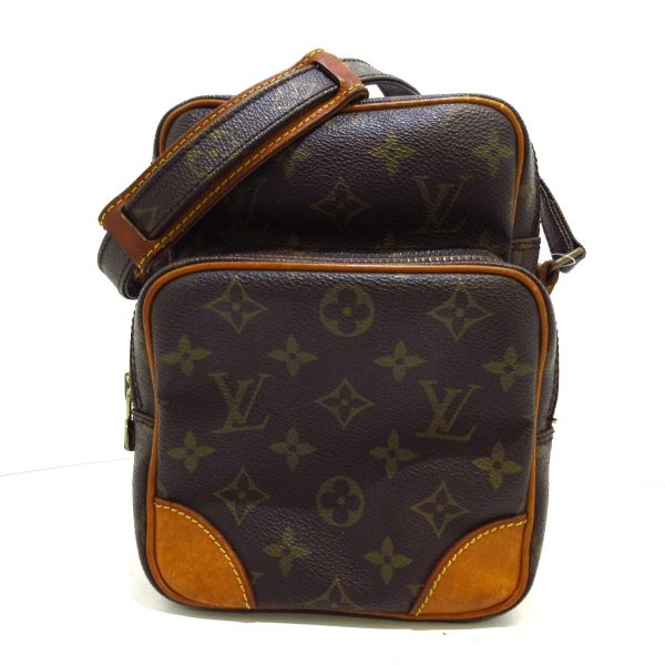 37632115 1 Louis Vuitton Amazon Canvas Monogram Shoulder Bag Brown