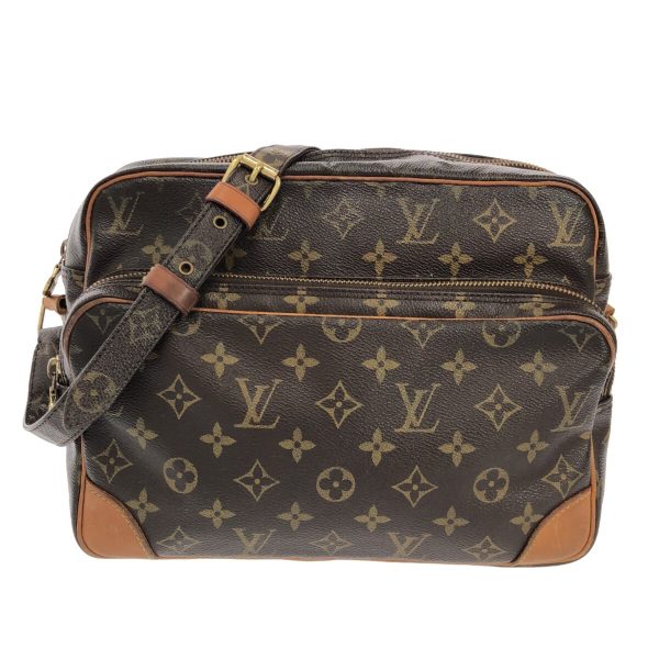 37632288 1 Louis Vuitton Nile Monogram Canvas Shoulder Bag Brown