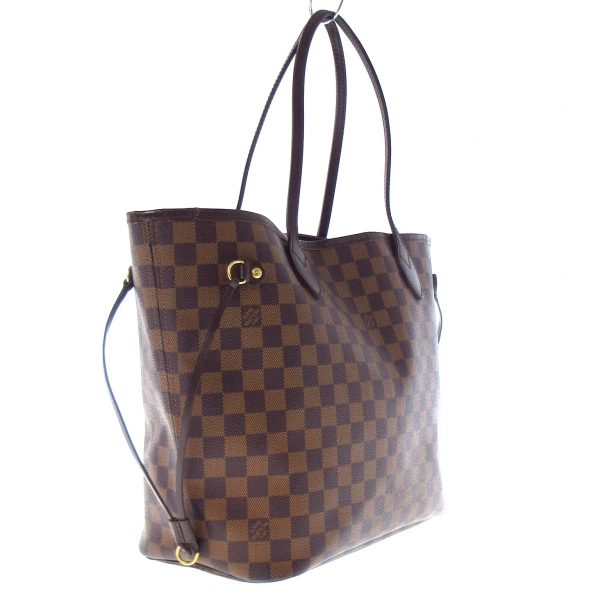 37634454 2 Louis Vuitton Neverfull Canvas Damier Tote Bag Ebene