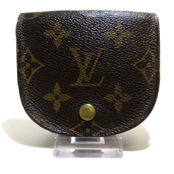 37634948 1 Louis Vuitton Porte Monet Guzet Monogram Canvas Coin Case Brown