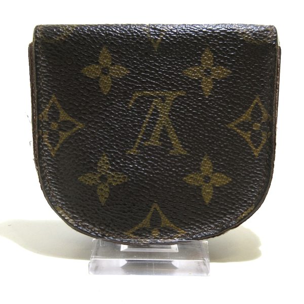 37634948 2 Louis Vuitton Porte Monet Guzet Monogram Canvas Coin Case Brown