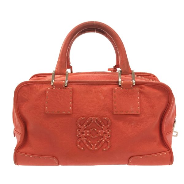 37635109 3 Loewe Amazona 28 Handbag Leather Orange