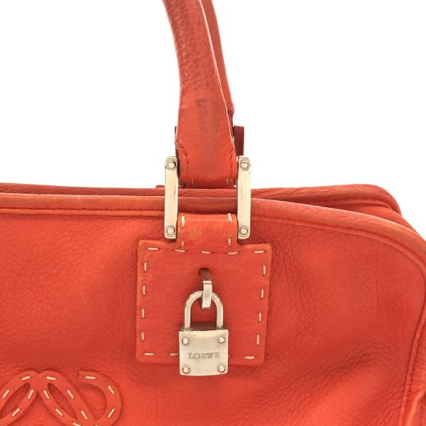 37635109 9 Loewe Amazona 28 Handbag Leather Orange