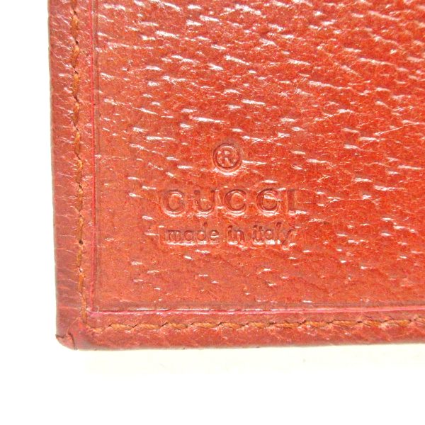 37670139 5 Gucci Metal Bar Jacquard Wallet Red