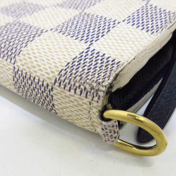 37670517 11 Louis Vuitton Portefeuille Ensolitte Damier Canvas Long Wallet Azur