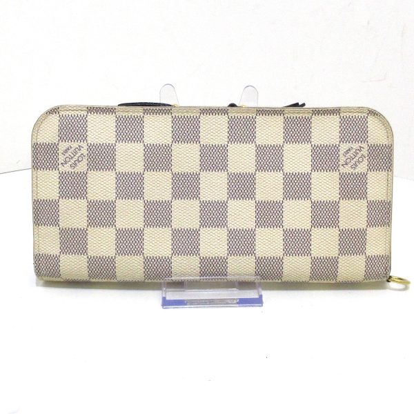 37670517 2 Louis Vuitton Portefeuille Ensolitte Damier Canvas Long Wallet Azur