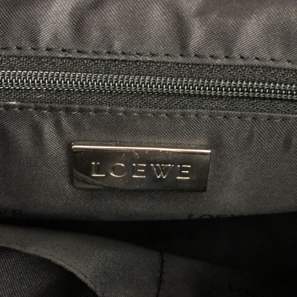 37672707 7 Loewe Anagram Handbag Leather Black